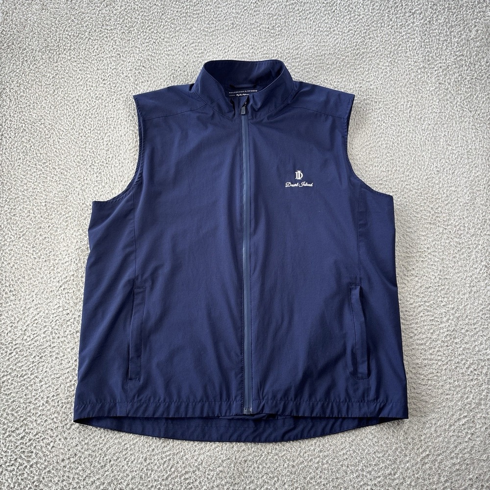 Holderness & Bourne The Conrad Performance Vest Mens XL Golf Heathered Navy